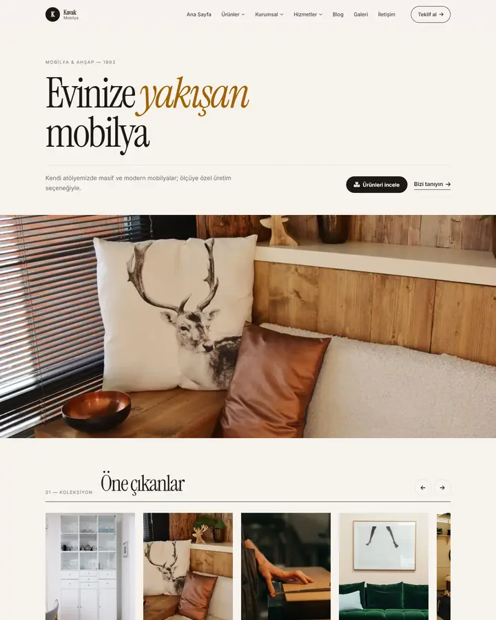 Tema 06 – Minimal tasarım önizlemesi