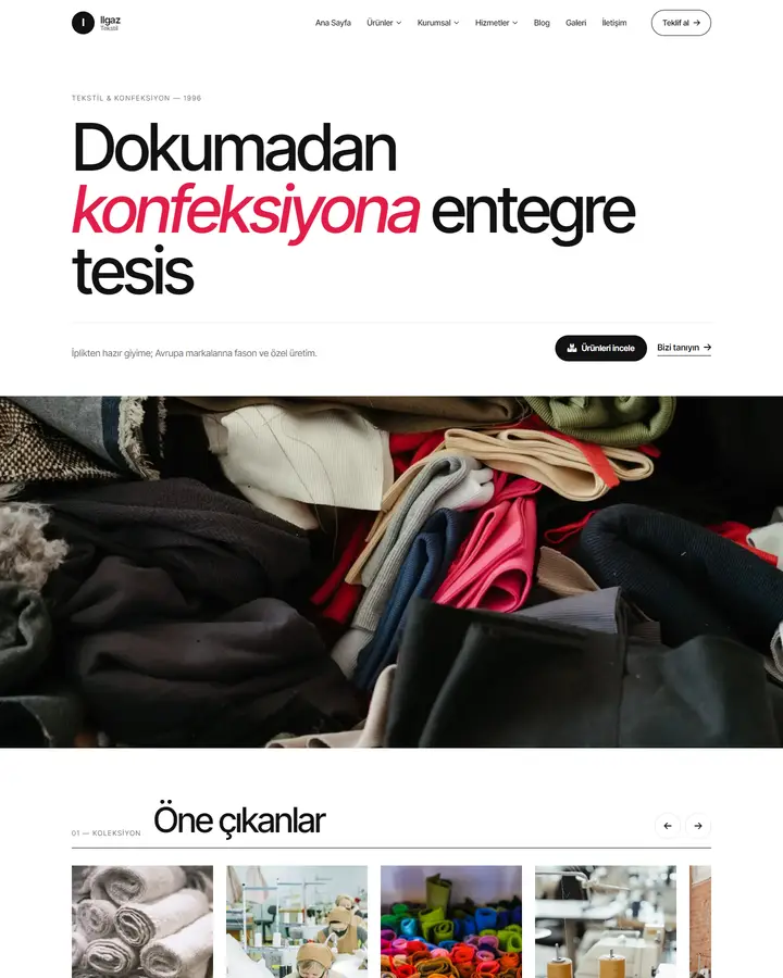 Tema 16 – Minimal tasarım önizlemesi