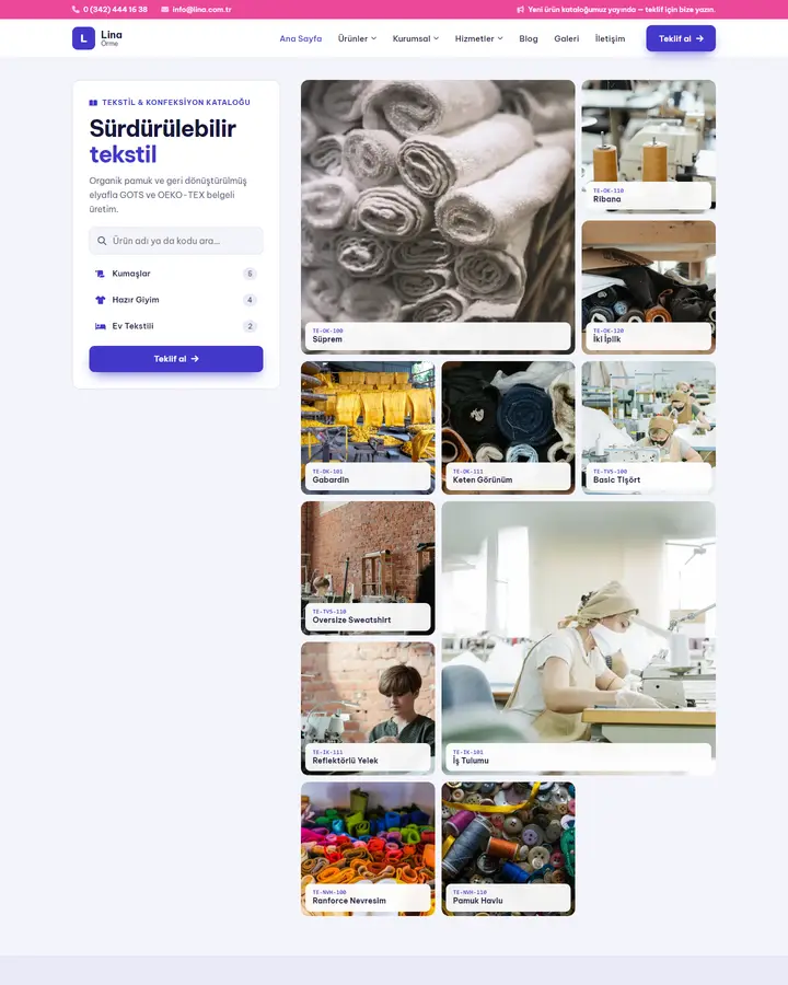 Tema 25 – Katalog tasarım önizlemesi